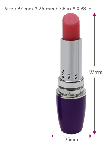 Vibrador Camuflado Bala Lapiz Labial Colores