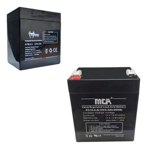 Bateria 12v4.5ah / 12v 4.5 Ah / Recargable Acido