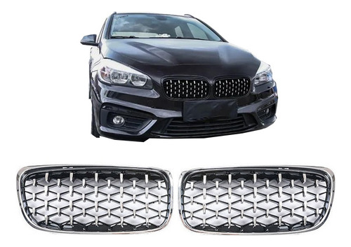 Para Bmw Serie 2 Touring Edition F45 Diamond Grille 15-17