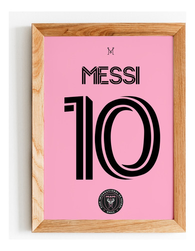 Cuadro Camiseta Messi Inter Miami Lio Argentina- Madrid Deco
