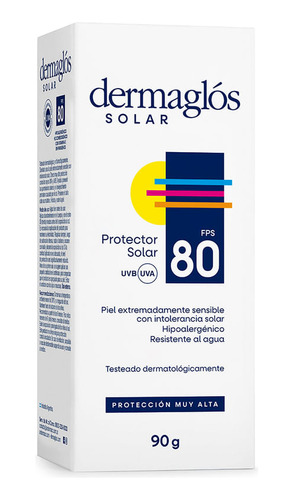 Protector Solar Dermaglós Piel Sensible Extrema Fps 80 90gr