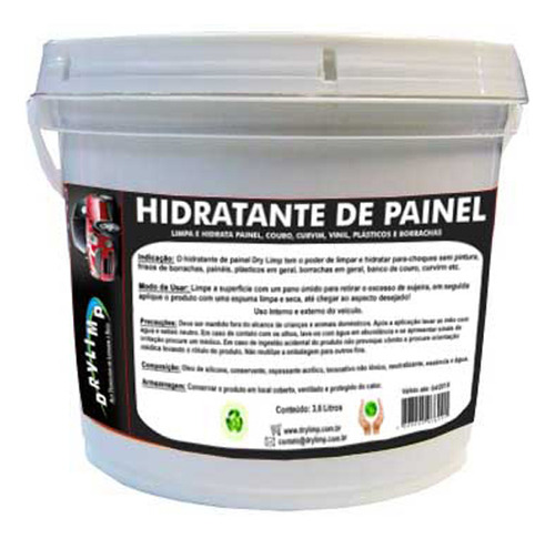 Hidratante De Painel Balde 1 Litro Lavagem A Seco