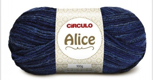 Lã Alice Tricô Circulo Novelo 200m 100g (500 Tex) Cor 9173 - Luau