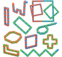 Comprar Yeetec 12 Unidades De 24 Enlaces Wacky Tracks Snap And Click Fidget Juguetes, Juguetes Sensoriales De Dedo, Rompecabezas De Serpiente Para Alivio Del Estrés, Rellenos De Bolsas De Fiesta, S De