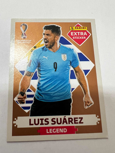 Panini Extra Sticker Bronze Luis Suarez Bronce Qatar 2022