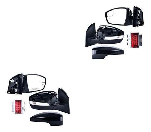 Set Espejos C/luz Inf C/punto Ciego Generica Focus 12 - 14