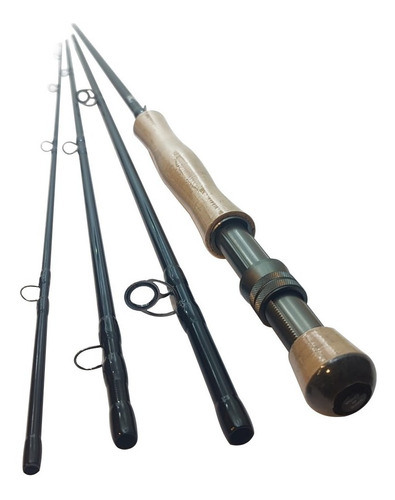 Caña Grey Gull Blackflex #8 9' - 4 Tramos  Pesca Con Mosca