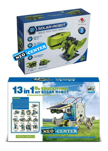 Pack Armable Robot Solar (13en1) + (3en1 Dinobot)  Robotica