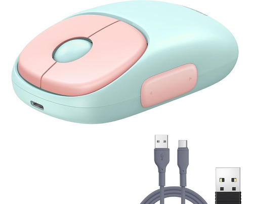 Mouse Inalámbrico Recargable 2.4g Bluetooth 5 Botones Ugreen