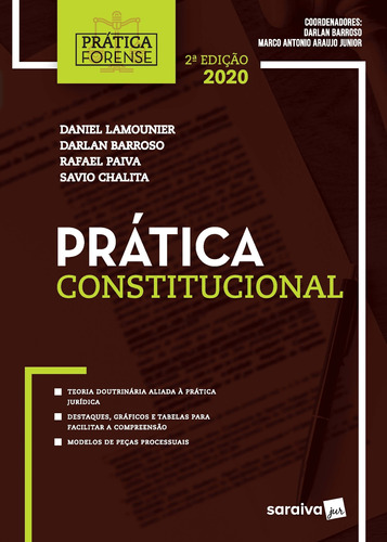 Prática Forense Constitucional, de Chalita, Savio. Editora Saraiva Educação S. A., capa mole em português, 2020
