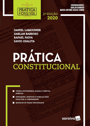 Prática Forense Constitucional, de Chalita, Savio. Editorial Saraiva Jur, capa mole em português, 2020