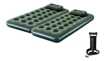 Comprar Set 2 Colchones Inflables Premium Con Almohadas + Inflador