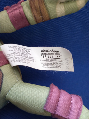 Donatello Tmnt Nickelodeon Mcdonald's 2013 (Usado)