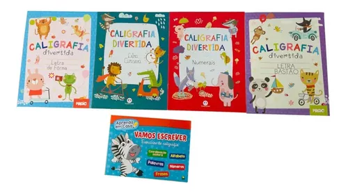 Coleção Escolar 2 - Caligrafias: para aprender, brincar e colorir - Castelo  Editora - Kit de Colorir - Magazine Luiza