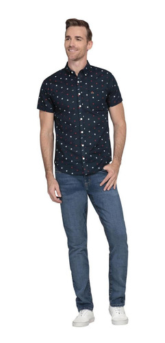 Imagen 4 de 4 de Camisa Ultra Slim Lee Hombre Manga Corta 25m8