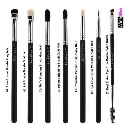 Set De 7 Brochas Smokey Eye Essential Bh Cosmetics