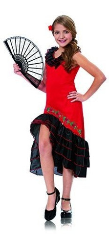 Costume Culture - Disfraz De Señorita Para Niña, Rojo, Grand