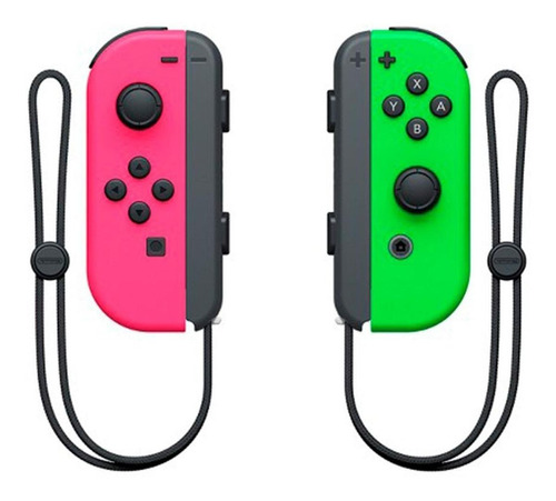 2 Joysticks Inalámbricos Nintendo Switch Verde Y Rosa Neon