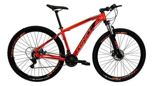 Bicicleta Rino Everest Aro 29 Shimano 24v Cubo K7 + Trava Cor Laranja Tamanho Do Quadro 19