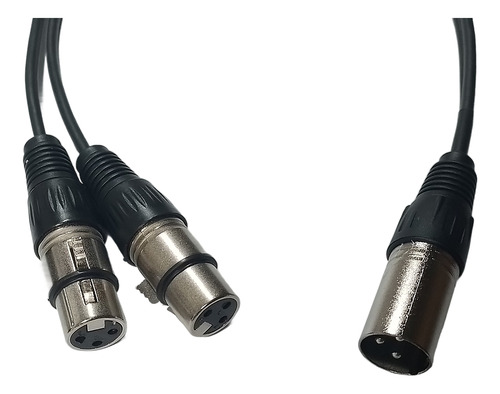Cable Adaptador 1 Xlr Macho A 2 Xlr Hembra