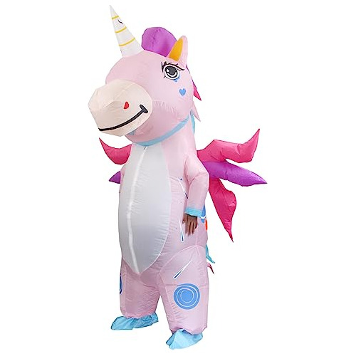 Jashke Disfraz Inflable De Unicornio Disfraz Inflable De Uni