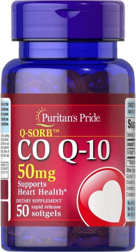 Puritan's Pride | Q-sorb | Coq10 | 50mg | 50 Rapid Softgels