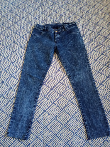 Pantalón De Jean Elastizado Unisex Talle 13/14 Poco Uso