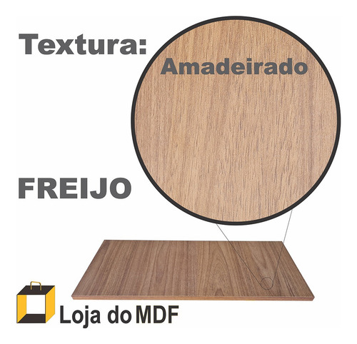 Prateleira Flutuante 180x20 Mdf Amadeirado 15mm 180x20cm