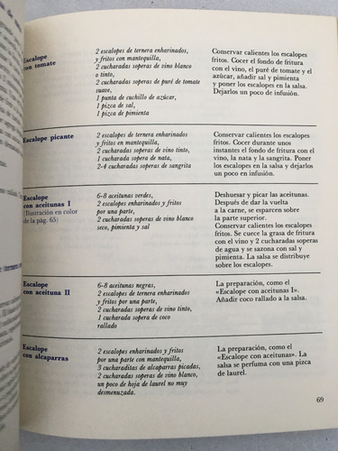 Cocina Rápida. Sybille Schall. 2ª Edición. Ed. Gräfe. 1978