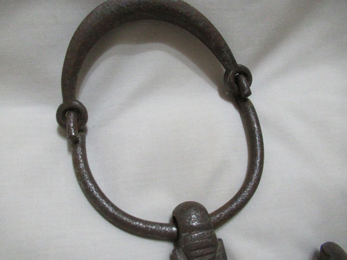 Antiguo Freno Mulero Caballo Hierro Y Plata Con Argollas (Usado)