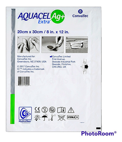 Aposito Aquacel Ag+ Extra 20 X 30 Cms Por Unidad + Envio