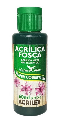 Tinta Acrílica Verde Esmeralda Fosca Acrilex Artesanato 60ml