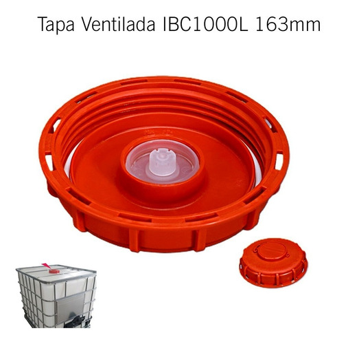 Tapa Estanque Ibc 1000l Diametro Int. 163mm Hilo Grueso