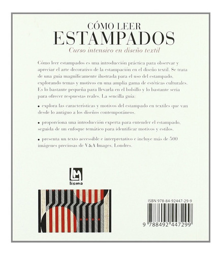 Como Leer Estampados: Curso Intensivo En Diseño Textil, De Clive Edwards. Editorial Lisma Ediciones, Tapa Blanda En Español, 2009