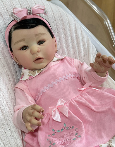 Bebe Reborn Menina Princesa Silicone + Bolsa