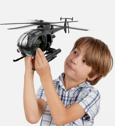 Combat Helicopter- Helicóptero Little Bird- Escala: Gi Joe