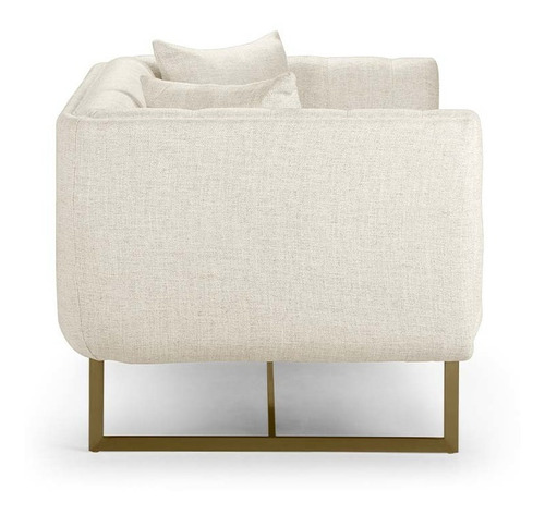 Rosen Sofá Forest Hill 2 Cuerpos Tela Hueso