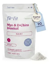 Myo Inositol Y D-Chiro En Polvo - B-Fit 369g 90 Servicios - Proporción 40:1 Suministro 3 Meses Sin Sabor - Suplemento Alimenticio En Polvo Fórmula Avanzada Alta Pureza
