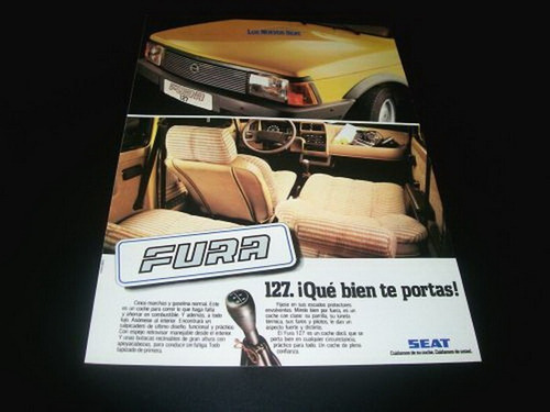(pa089) Publicidad Clipping Seat 127 * Fura * 1982