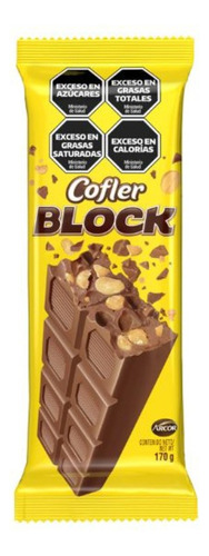 2 Chocolate Con Maní Cofler Block 170gr - Ya Golosinas