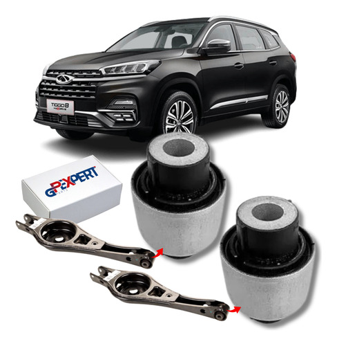 Kit 2 Buchas Bandeja Balança Traseira Tiggo 8 2022 2023 2024