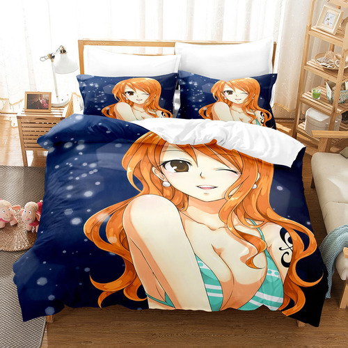 Funda De Edredón De Una Pieza Nami Sexy Girl Anime Bedding