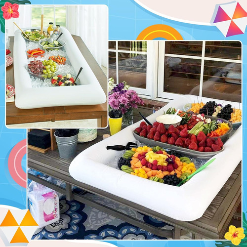 Combo Set De Inflable Juegos De Flotador Playa Plato De Cena