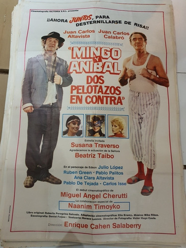  Afiche De Cine Original 1589- Mingo Y Anibal-2 Pelotazos En