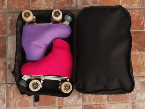 Bolso Patin Artistico / Roller Mochila Doble Compartimiento