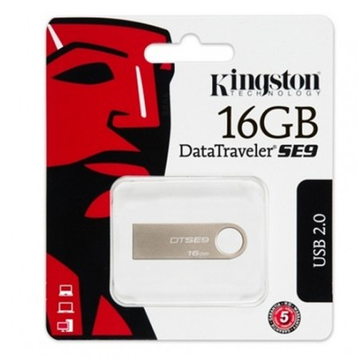 Kingston - Memoria Usb 16gb 2.0 Datatraveler Se9 (metal Casi