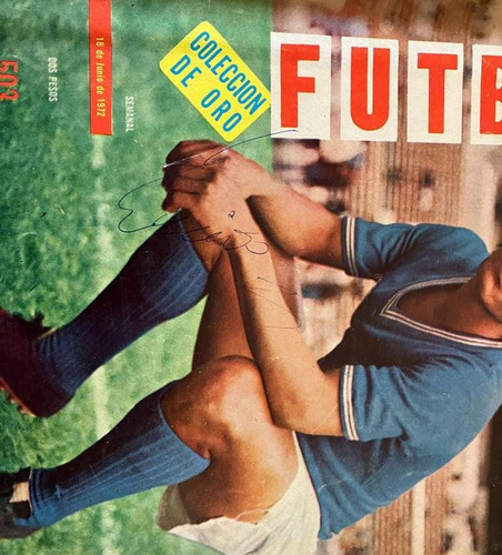 Revista Fútbol 1972 Firmada Octavio Centavo Muciño Cruz Azul (Usado)