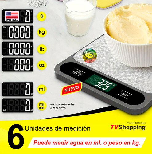 Báscula Digital De Cocina Rc-b1 Capacidad Máxima 10 Kg