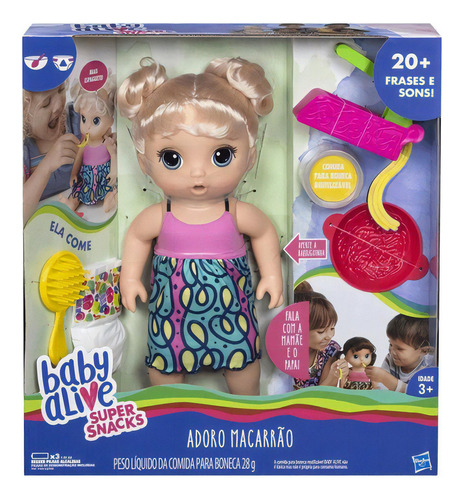 Boneca Baby Alive - Adora Macarrão Loira - Hasbro