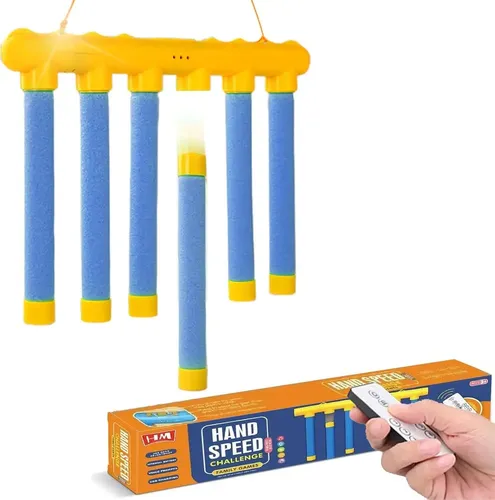 Hlayshing Juego De Atrapar Palos,Catching Sticks Game,Juguete de Entrenamiento de Reacción y Coordinación Mano-Ojo,Entrenamiento De Enfoque Ocular Indoor Interactive Game Toy para Niños Adultos